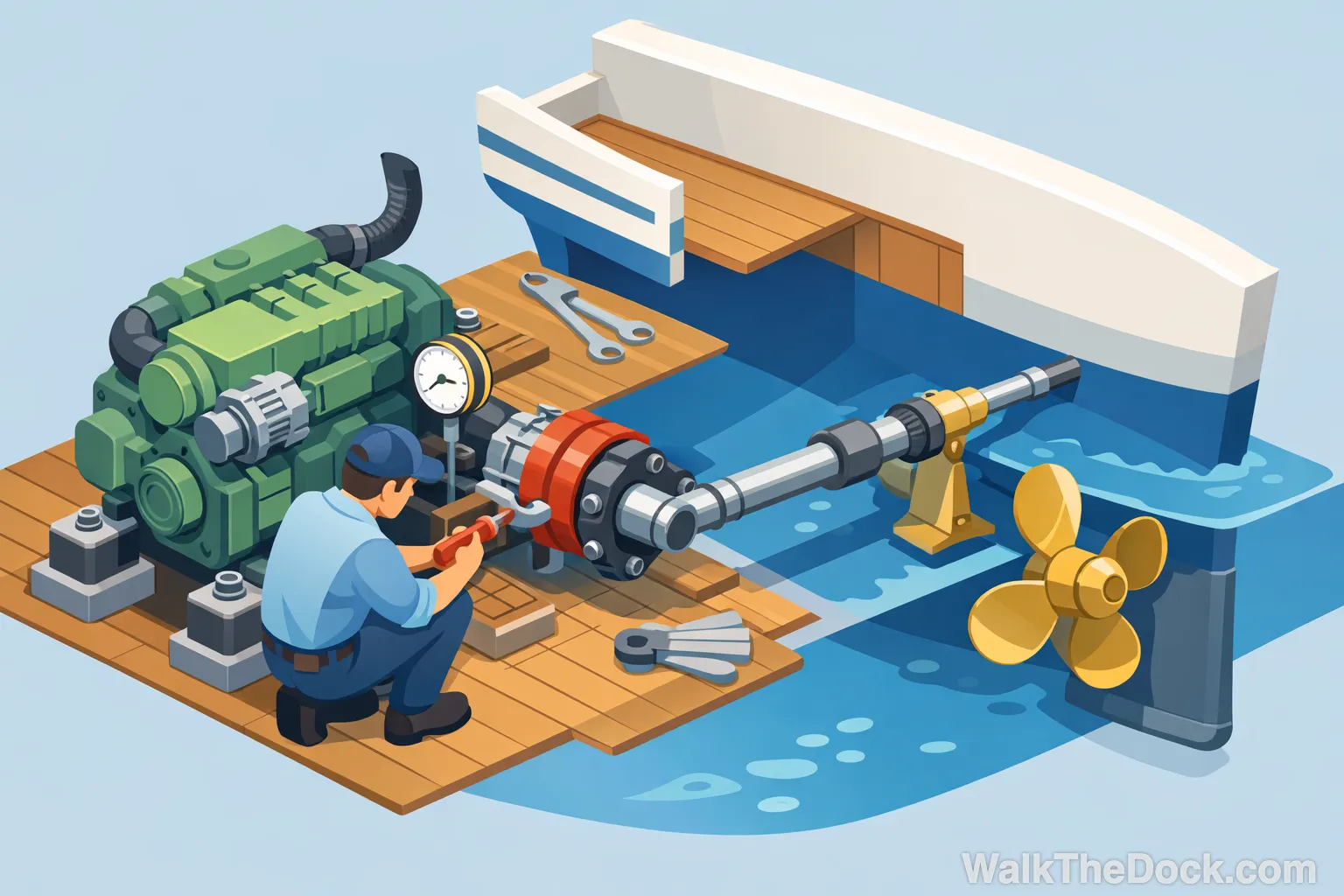 What “Engine Alignment” Means on a Boat Survey - Image 01 (March 13, 2026)